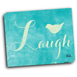 Laugh and Smile I 20x16 Gallery Wrapped Stretched Canvas