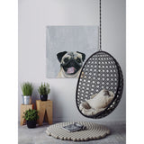 'Laughing Puppy' Painting Print on Wrapped Canvas - Multi-Color