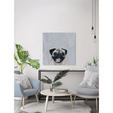 'Laughing Puppy' Painting Print on Wrapped Canvas - Multi-Color