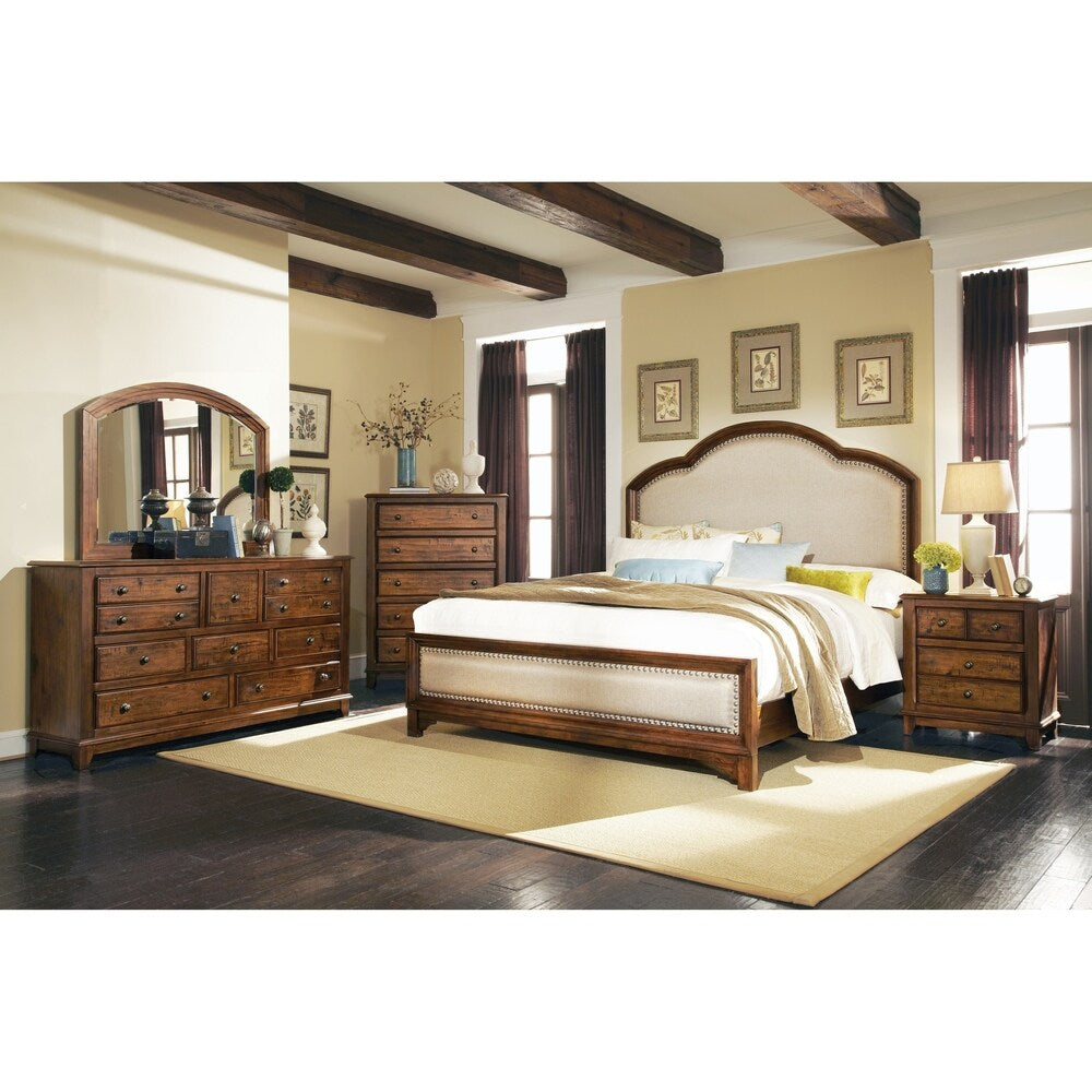 Laughton Rustic Linen 4-piece Bedroom Set