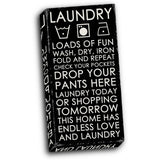 Laundry 12x24 Gallery Wrapped Stretched Canvas