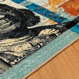 Laundry Room Rug Runner Text Design Non-Slip Runner Rug for Washroom - 20" x 59" - N/A