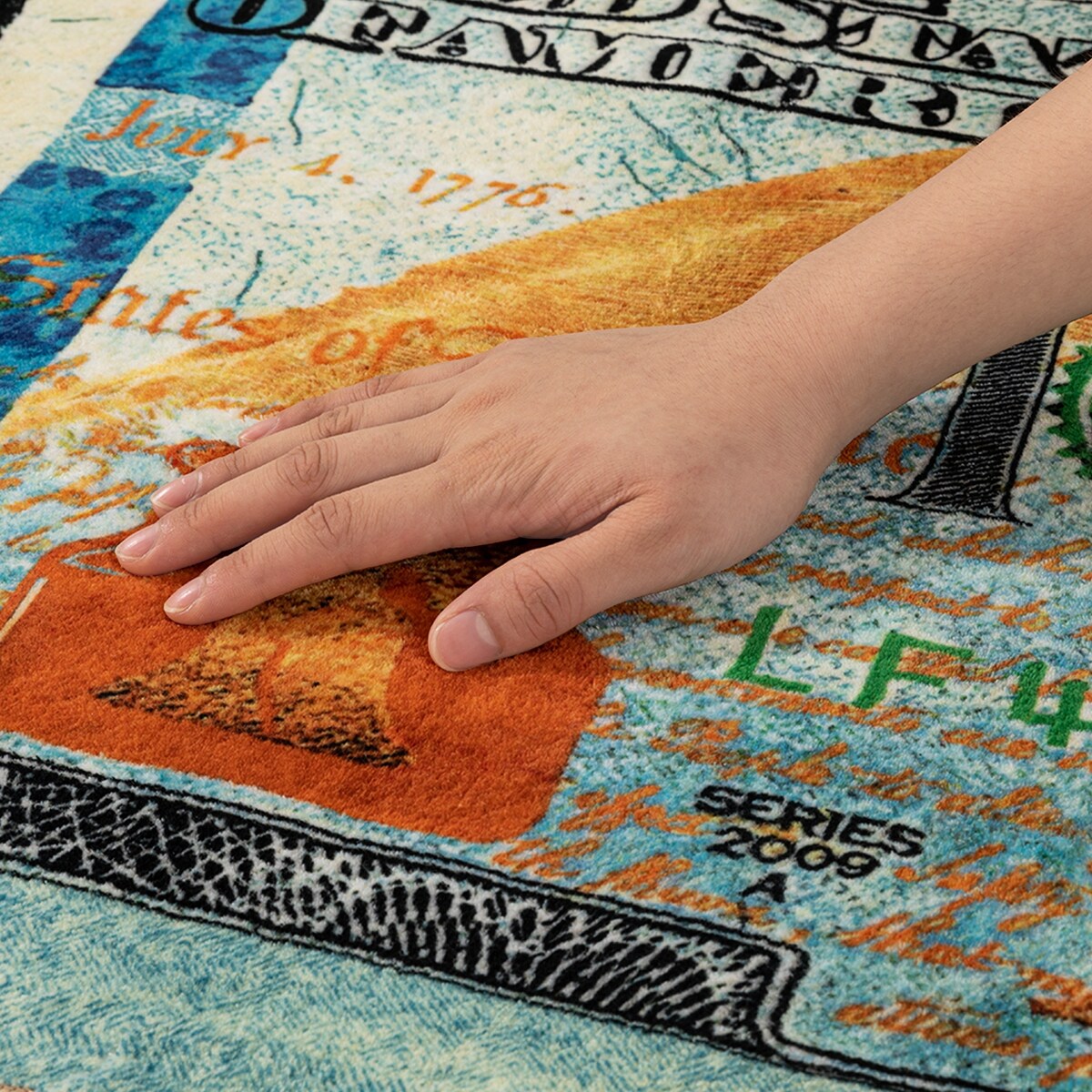 Laundry Room Rug Runner Text Design Non-Slip Runner Rug for Washroom - 20" x 59" - N/A