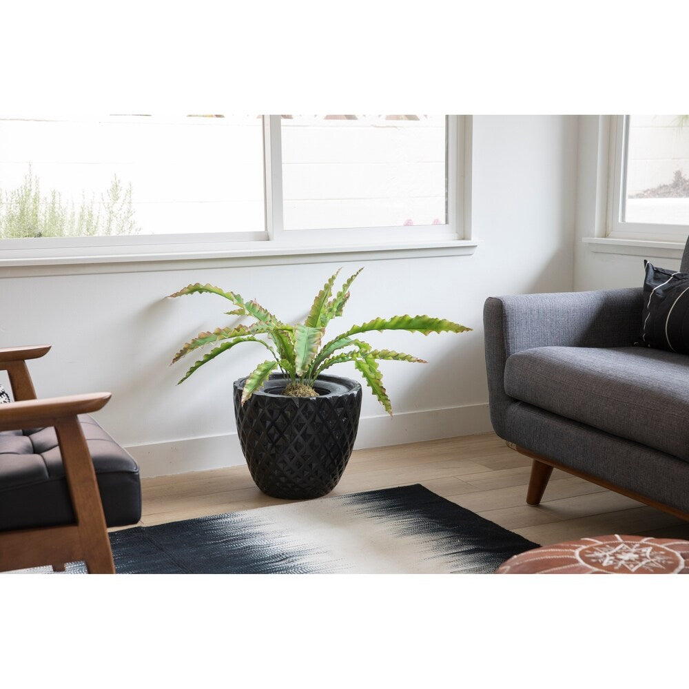 39.5"H Real touch agave in Fiberstone Planter - 38"