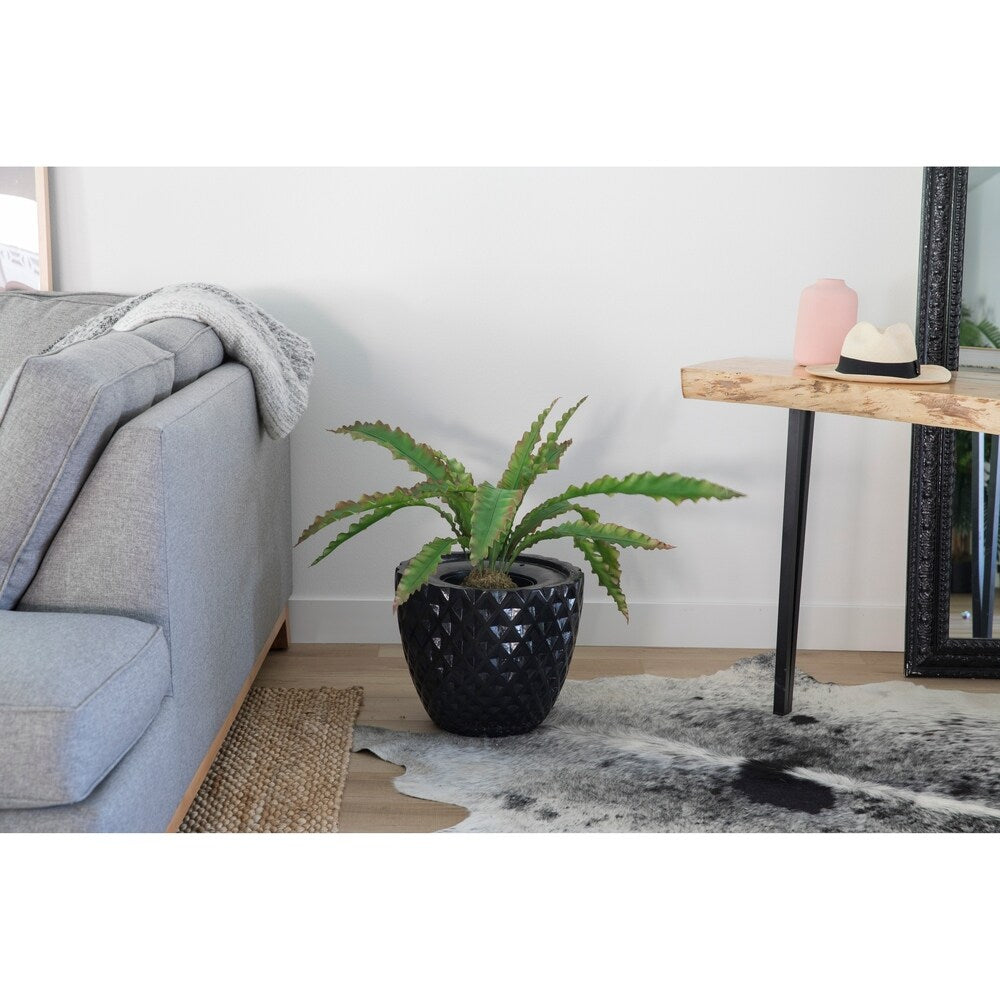 39.5"H Real touch agave in Fiberstone Planter - 38"