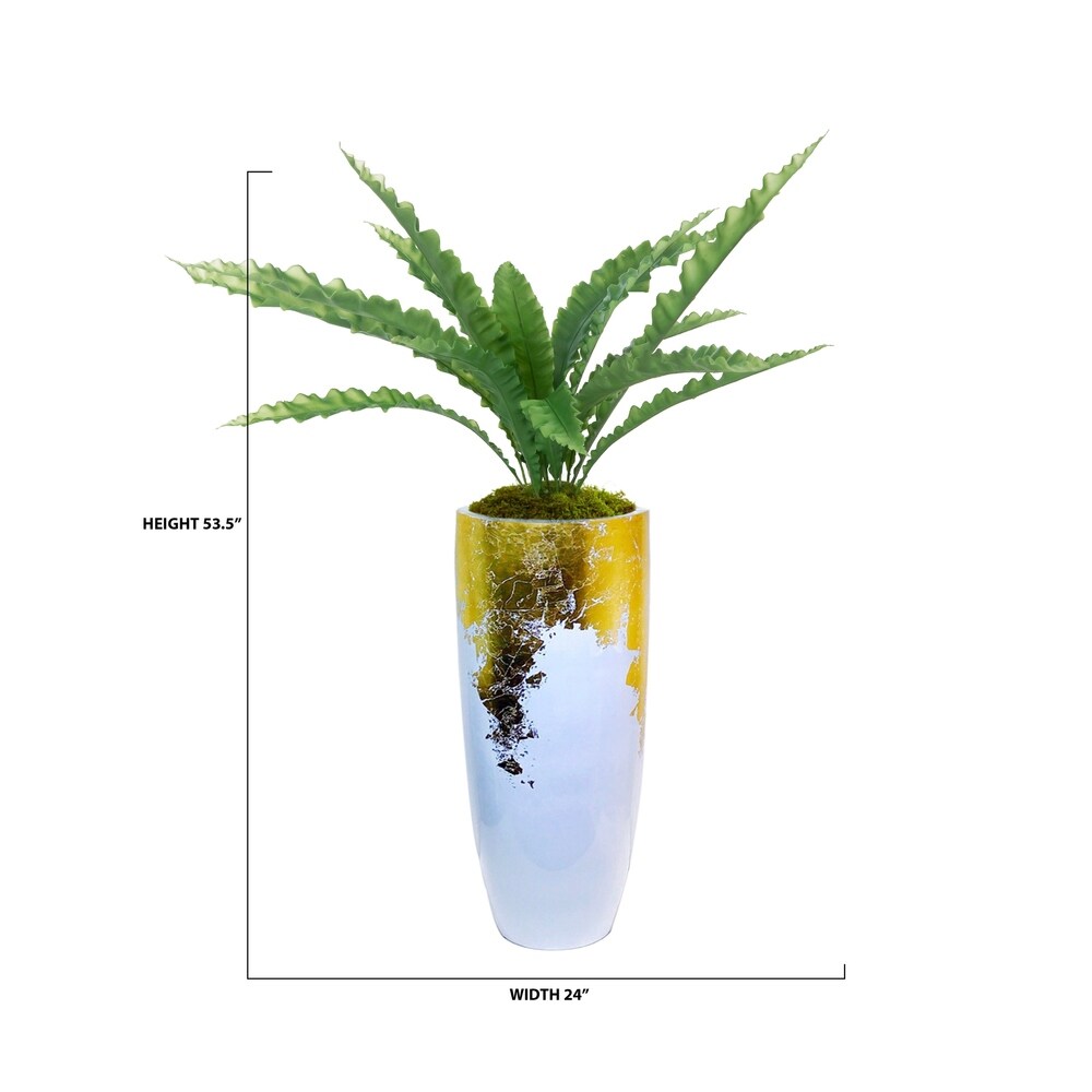 53.5" Real Touch Agave in Resin Planter - OS