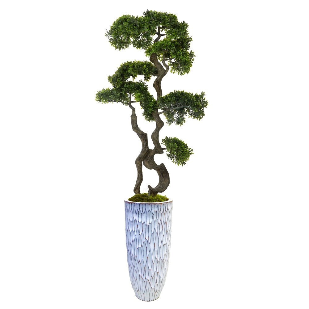 64.5" bonsai tree in Resin Planter - OS