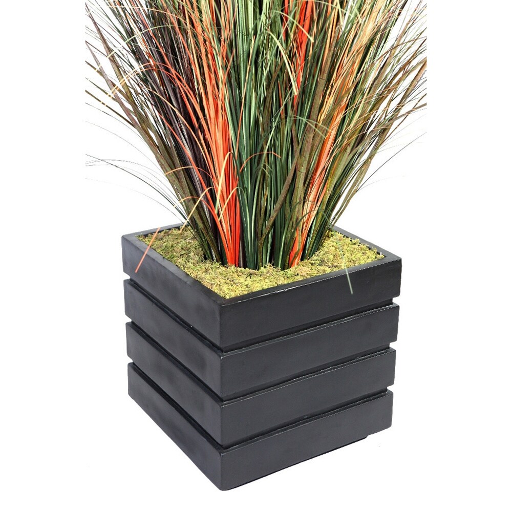 Vintage Home 66-inch Tall Onion Grass with Cattails in Planter - 66"