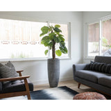 69.5" Real touch greenery in Resin Planter - OS