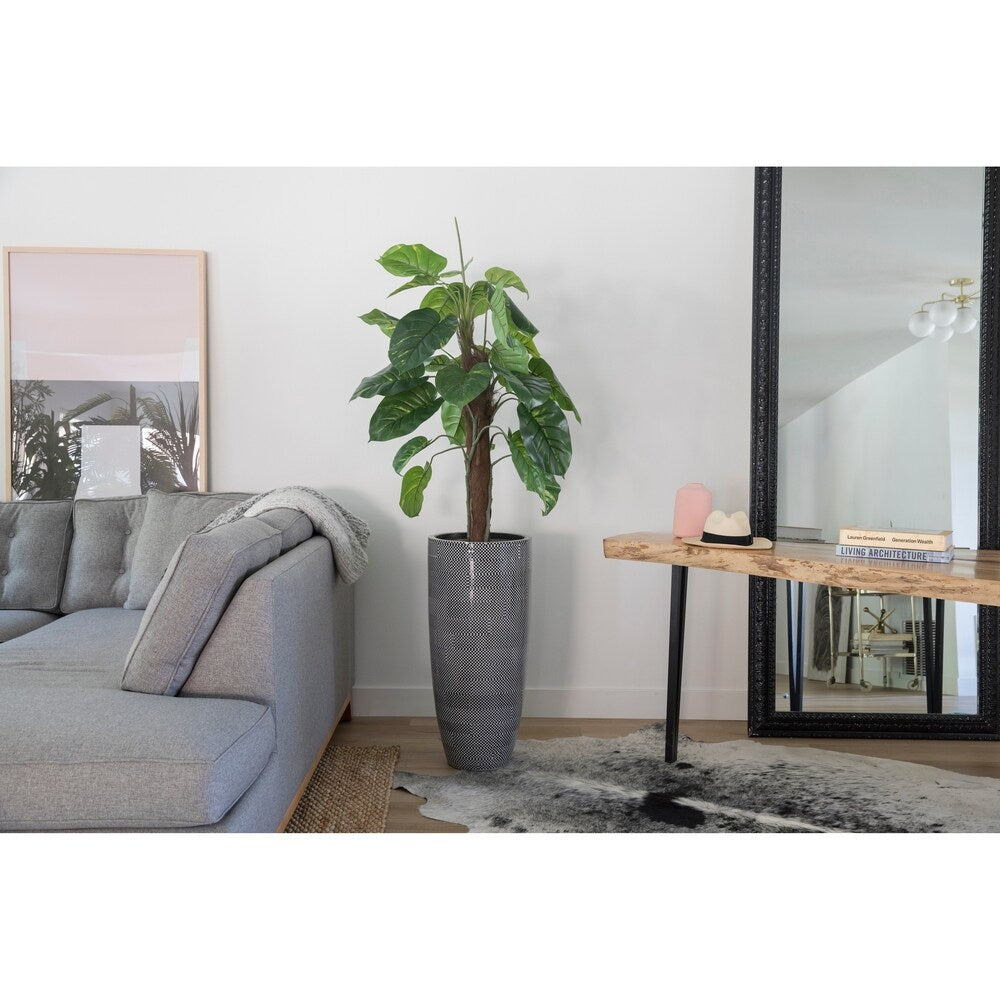 69.5" Real touch greenery in Resin Planter - OS