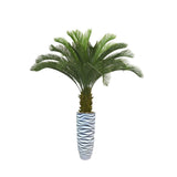 70" Palm Tree Artificial Faux Decor in Resin Planter