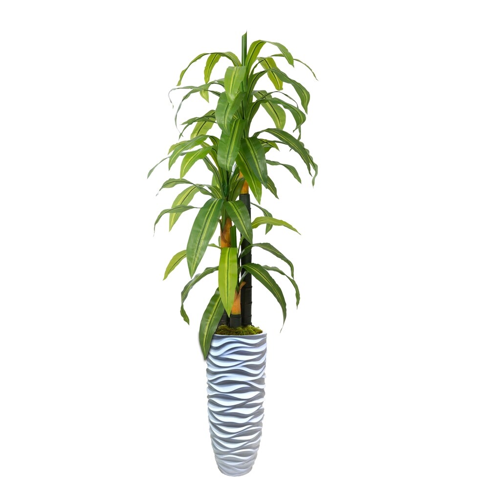 74" Real touch corn plant in Resin Planter - 85"