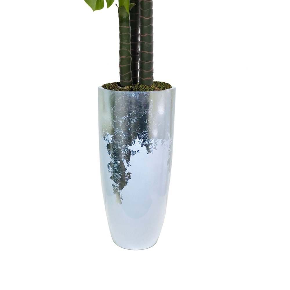 93.5" Tall Monstera Ceriman, Artificial Indoor/ Outdoor Faux Décor in Resin Planter - OS
