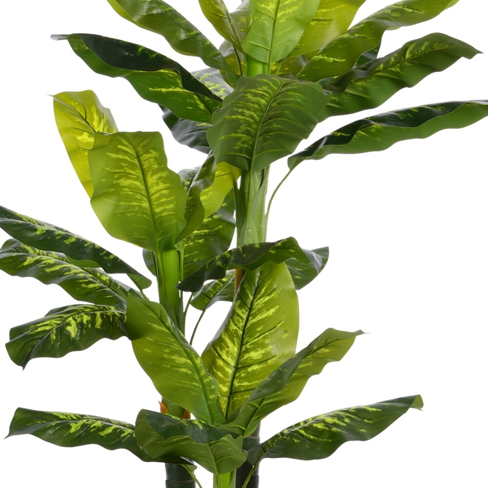 94" Tall Evergreen Artificial Lifelike Faux in Pot in Resin Planter - OS