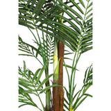 95.5" Palm Tree Artificial Faux Décor in Resin Planter