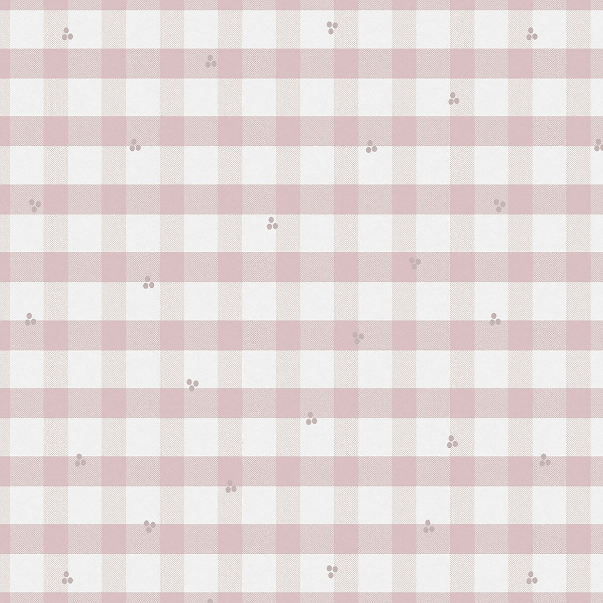 Laura Ashley Gingham Pale Amethyst Purple Wallpaper