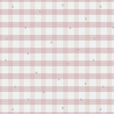 Laura Ashley Gingham Pale Amethyst Purple Wallpaper