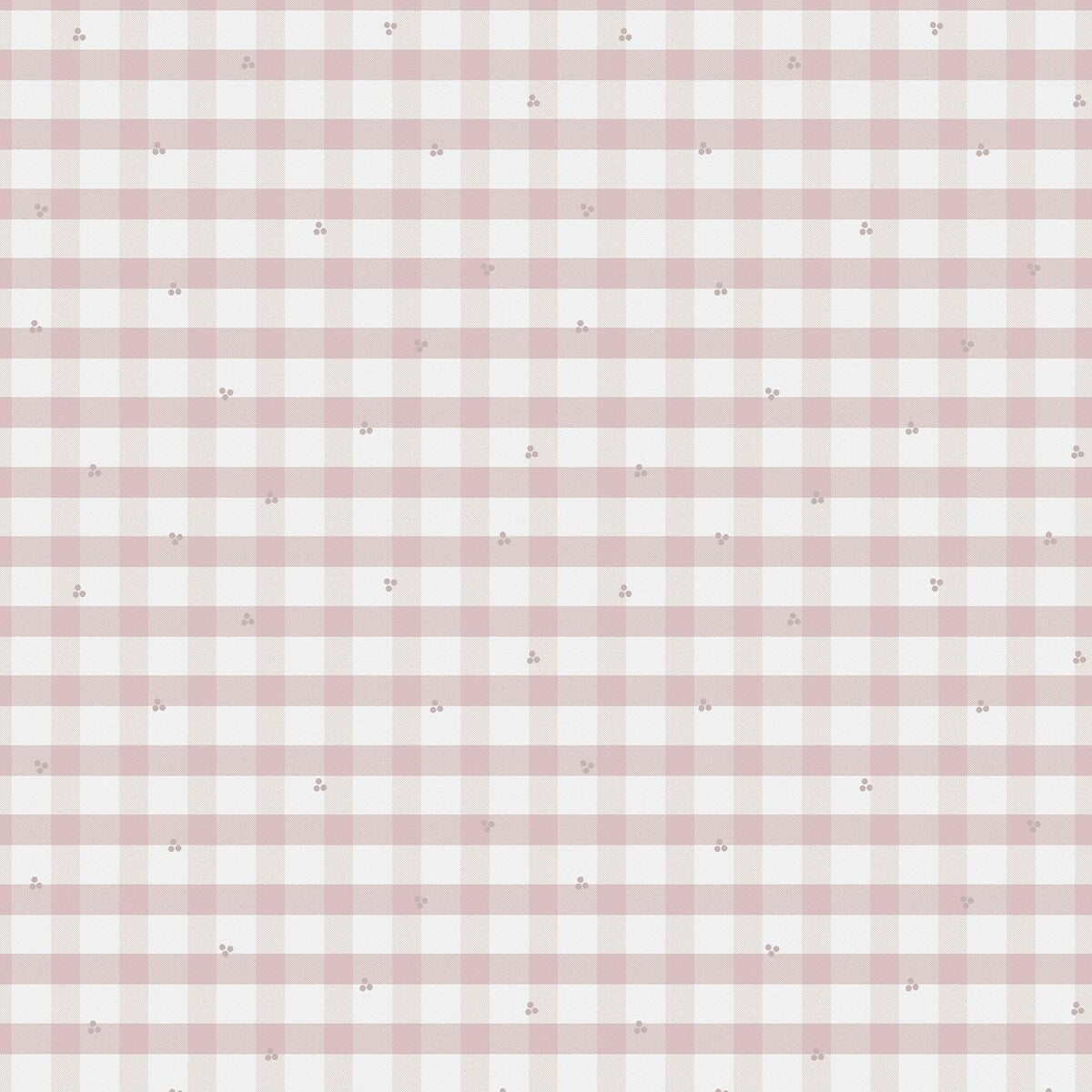 Laura Ashley Gingham Pale Amethyst Purple Wallpaper