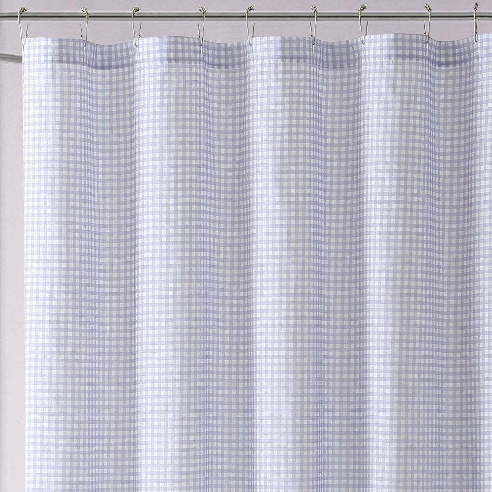 My World Printed Gingham Shower Curtain