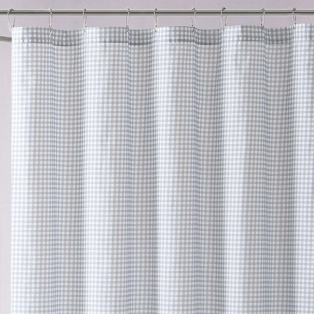 My World Printed Gingham Shower Curtain