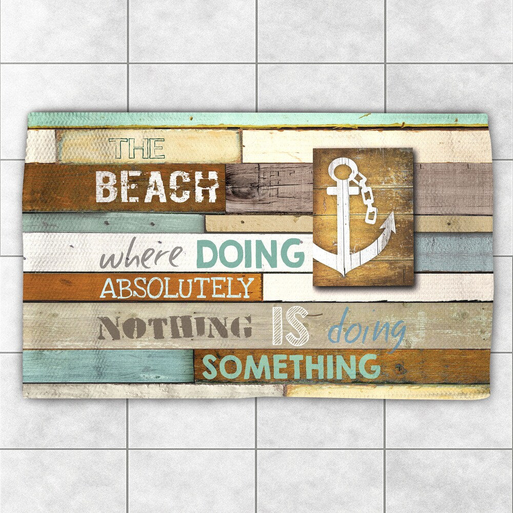 Laural Home Beach Motto Accent Rug - 2' x 3'