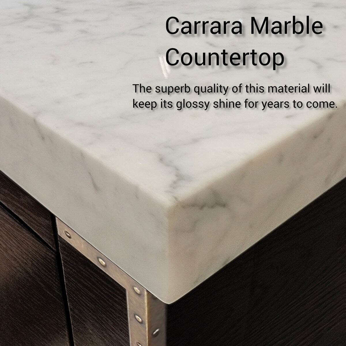 Laurel Bath Vanity and Carrara Marble Top