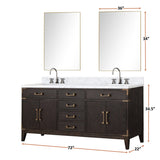 Laurel Bath Vanity and Carrara Marble Top