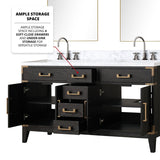 Laurel Bath Vanity and Carrara Marble Top