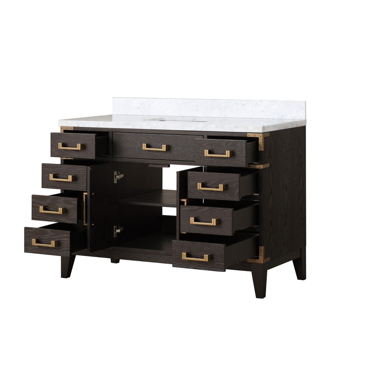 Laurel Bath Vanity and Carrara Marble Top