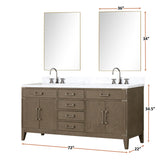 Laurel Bath Vanity and Carrara Marble Top