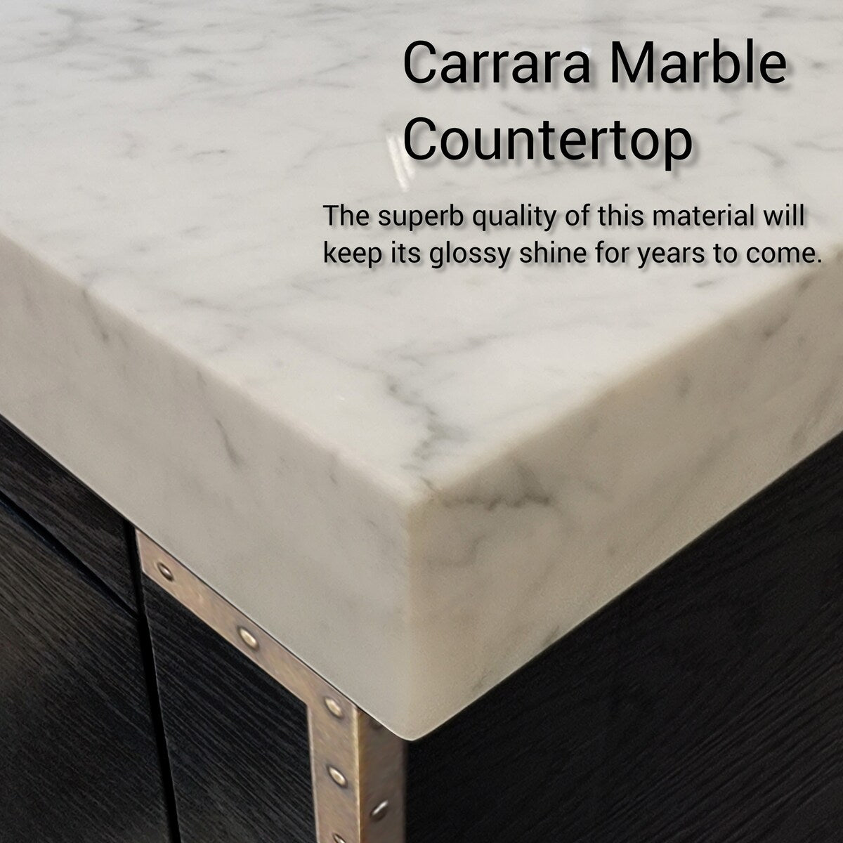 Laurel Bath Vanity and Carrara Marble Top