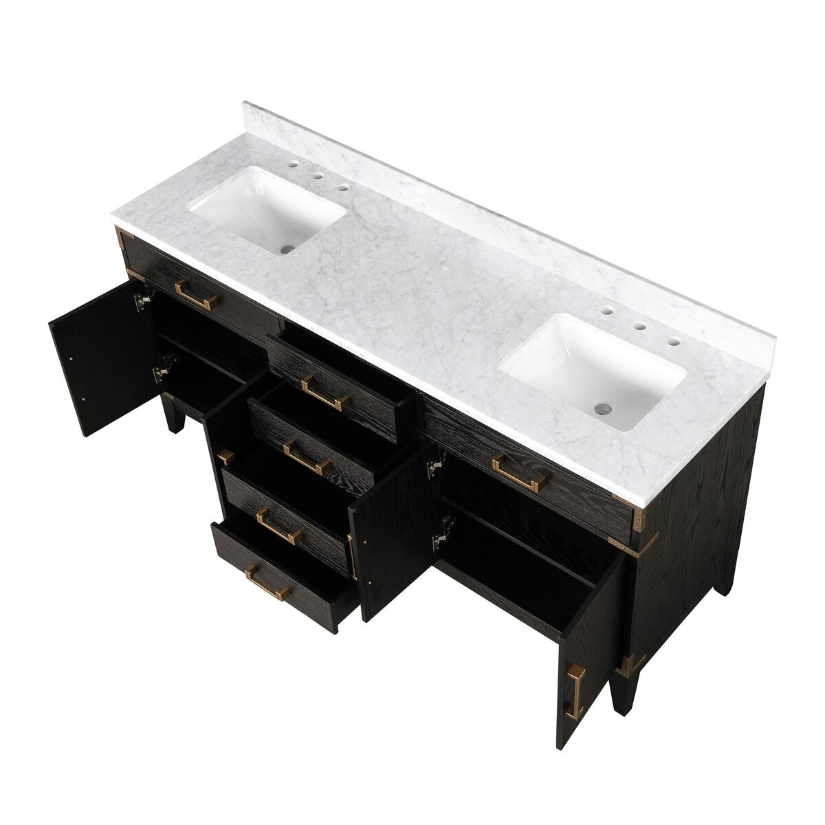 Laurel Bath Vanity and Carrara Marble Top