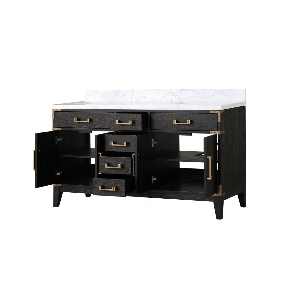 Laurel Bath Vanity and Carrara Marble Top
