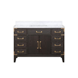 Laurel Bath Vanity and Carrara Marble Top