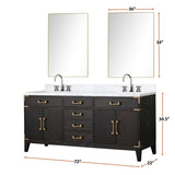 Laurel Bath Vanity and Carrara Marble Top
