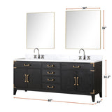 Laurel Bath Vanity and Carrara Marble Top