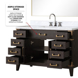 Laurel Bath Vanity and Carrara Marble Top