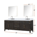 Laurel Bath Vanity and Carrara Marble Top