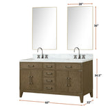 Laurel Bath Vanity and Carrara Marble Top