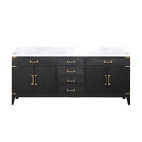 Laurel Bath Vanity and Carrara Marble Top