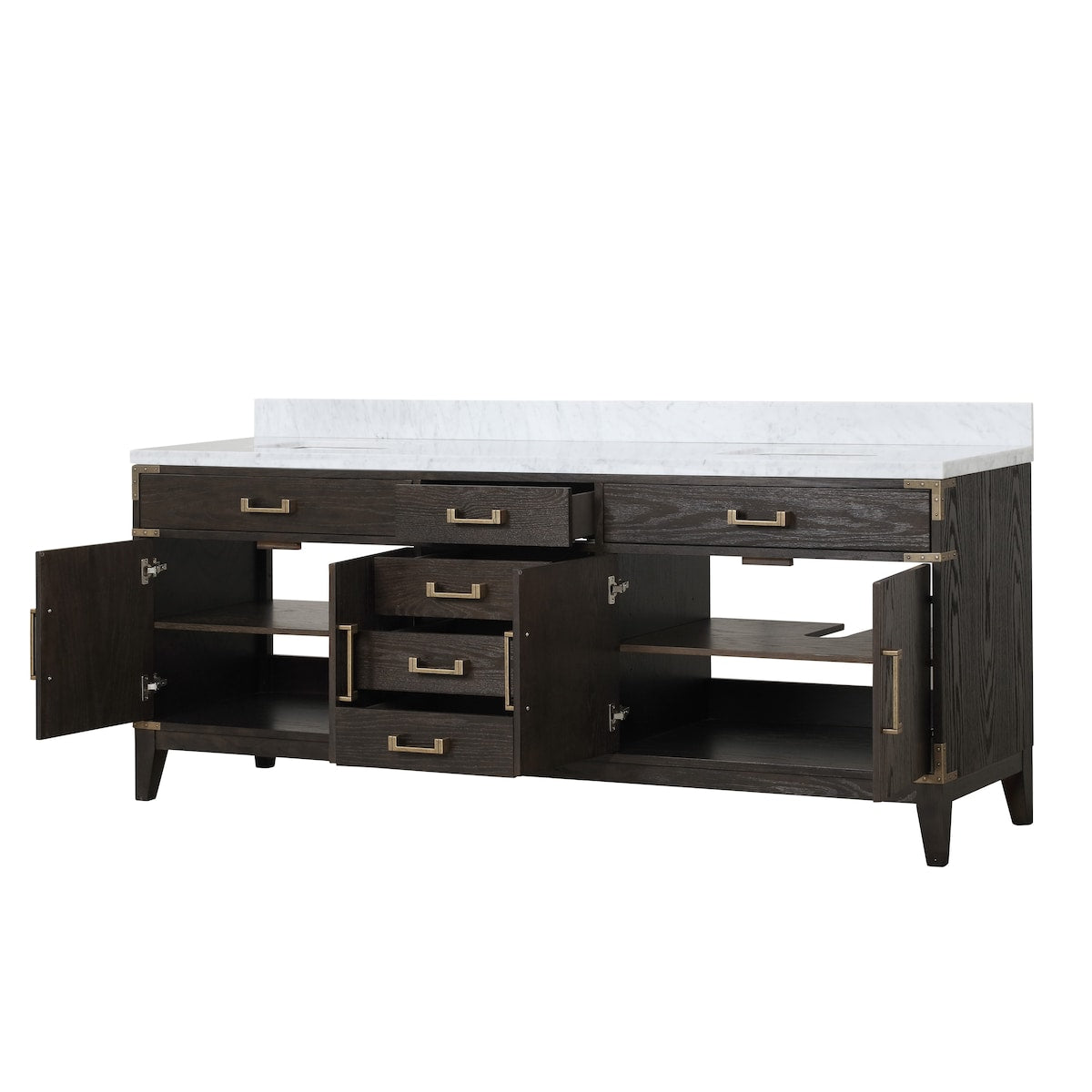 Laurel Bath Vanity and Carrara Marble Top