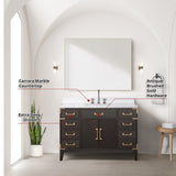 Laurel Bath Vanity and Carrara Marble Top