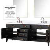 Laurel Bath Vanity and Carrara Marble Top