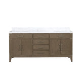 Laurel Bath Vanity and Carrara Marble Top
