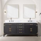 Laurel Bath Vanity and Carrara Marble Top