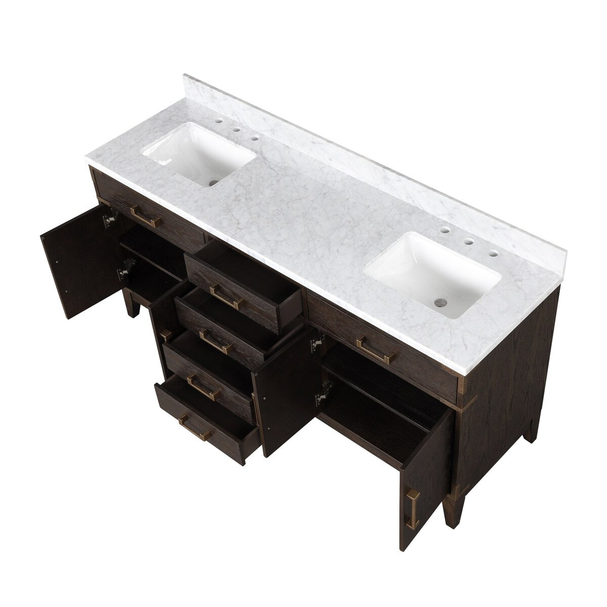 Laurel Bath Vanity and Carrara Marble Top