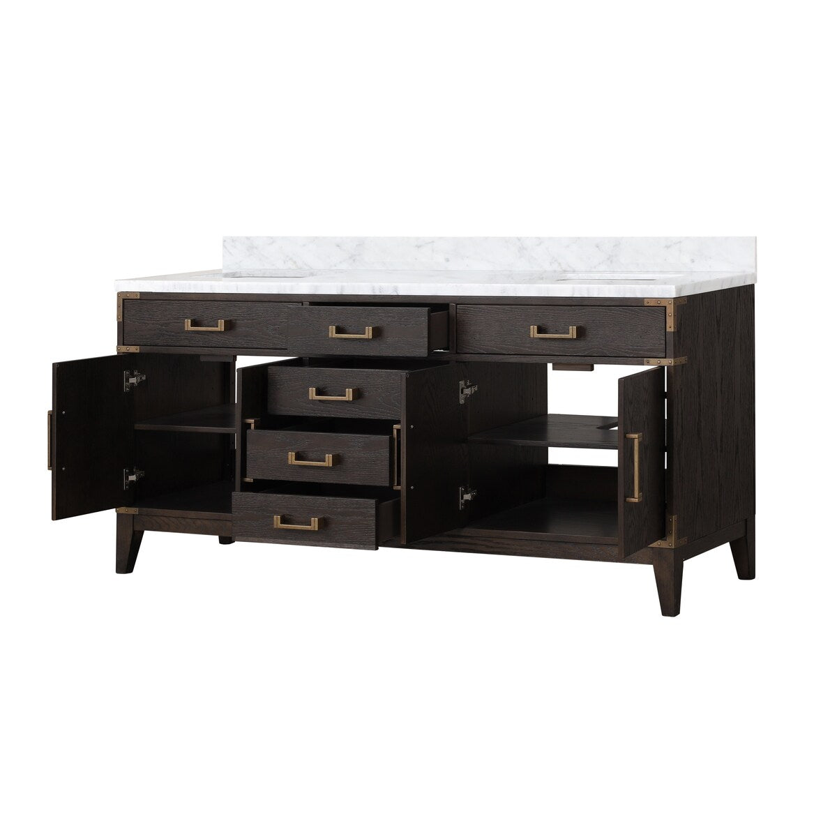 Laurel Bath Vanity and Carrara Marble Top