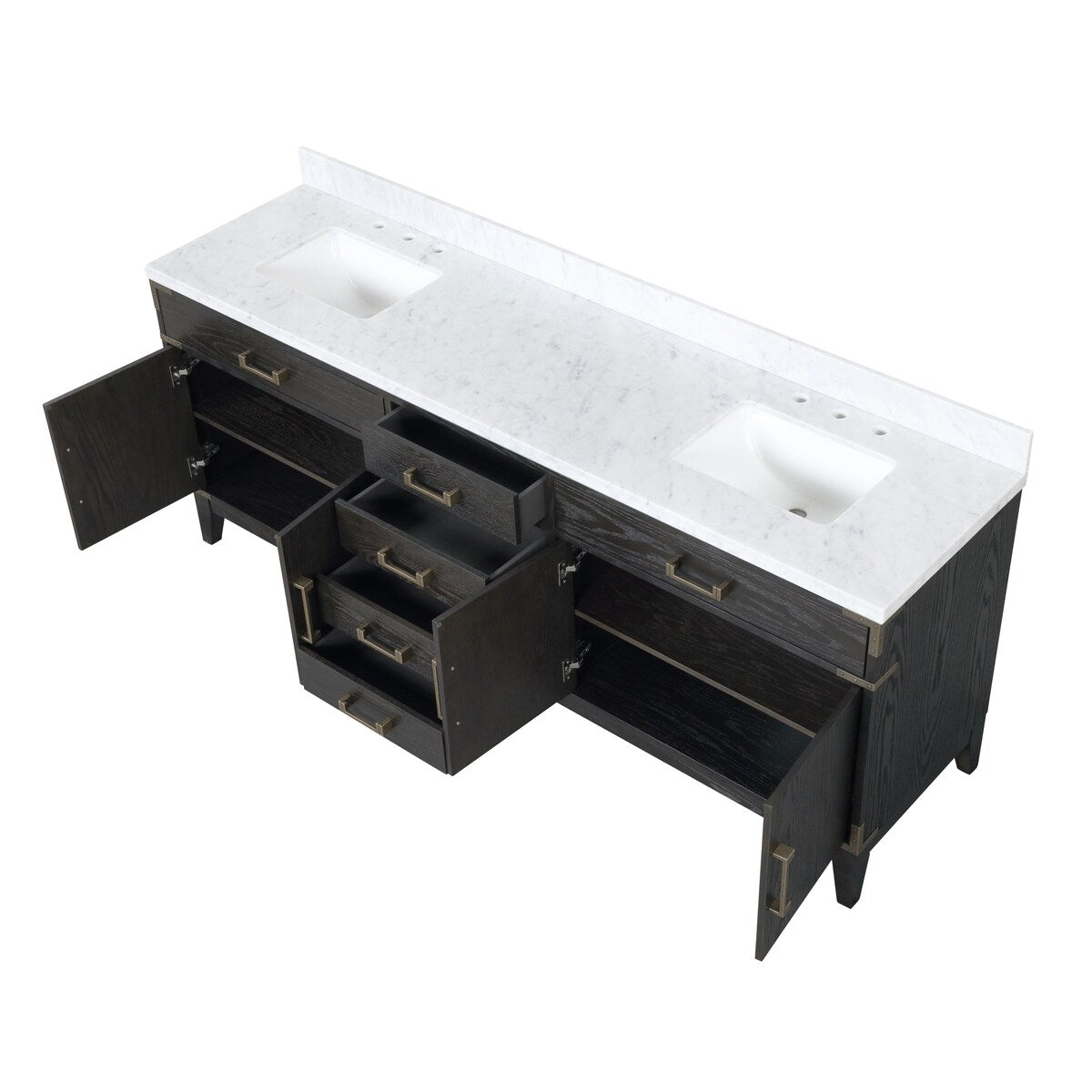 Laurel Bath Vanity and Carrara Marble Top