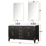 Laurel Bath Vanity and Carrara Marble Top