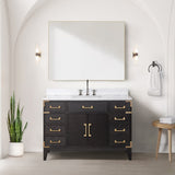 Laurel Bath Vanity and Carrara Marble Top